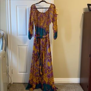 Boho long maxi off the shoulder